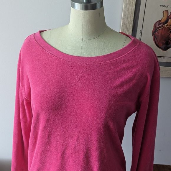 Hot Pink Y2K velour Juicy sweater M - Picture 2 of 9